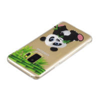 Samsung Galaxy S9 Cover Schutzhülle TPU Silikon Klar Panda Bär Motiv