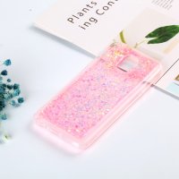 Samsung Galaxy J6 (2018) Cover Schutzhülle TPU Silikon Glitter Effekt Pink