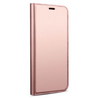 Samsung Galaxy J6 (2018) Case Handytasche Ledertasche Iskin Style Rose/Gold