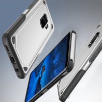 Samsung Galaxy J6 (2018) Cover Schutzhülle PC+TPU Silikon Style Schwarz