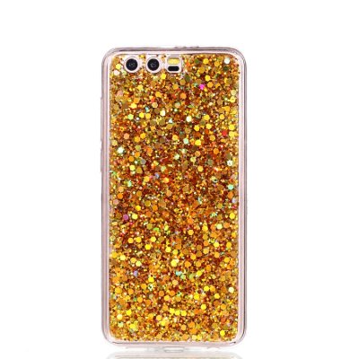Huawei Honor 9 Cover Schutzhülle TPU Silikon Glittereffekt Gold