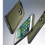 iPhone 8 Plus & iPhone 7 Plus Schutzhülle PC+TPU Silikon kombi Design Armee Grün