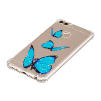 Huawei P Smart Cover Schutzhülle TPU Silikon Schmetterling Motiv