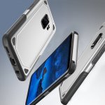 Samsung Galaxy J4 (2018) Schutzhülle PC+TPU Silikon Kombi Design Rose Gold