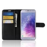 Samsung Galaxy J4 (2018) Handytasche Ledertasche Standfunktion Schwarz