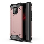Huawei Mate 20 Pro Case Schutzhülle TPU Silikon/PC Kombi Carbon Design Rose Gold