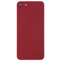Akkufachdeckel für iPhone 8 Akkudeckel Backcover Glasplatte Kleber Rot
