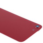 Akkufachdeckel für iPhone 8 Akkudeckel Backcover Glasplatte Kleber Rot