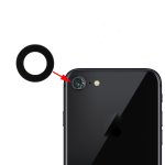iPhone 8 Kamera Linse Glas Ring Schwarz