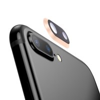 iPhone 8 Plus Kamera Linse Objektiv Glas mit Rahmen Gold