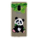 Samsung Galaxy A8 (2018) Cover Schutzhülle TPU Silikon Klar Panda Bär Motiv