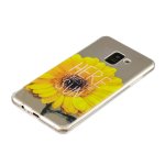 Samsung Galaxy A8 (2018) Cover Schutzhülle TPU Silikon Klar Sonnenblumen Motiv