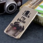 Samsung Galaxy A8+ (2018) Cover Schutzhülle TPU Silikon Klar Hunde Motiv