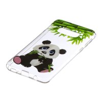 Samsung Galaxy S10e Cover Schutzhülle TPU Silikon Klar Panda Bär Motiv