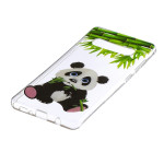 Samsung Galaxy S10+ Cover Schutzhülle TPU Silikon Klar Panda Bär Motiv