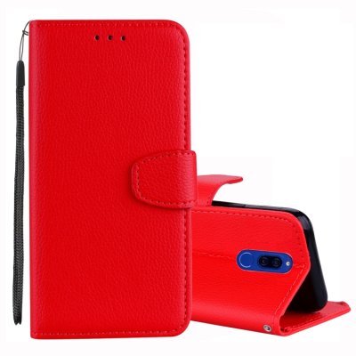 Huawei Mate 10 Lite Handytasche Ledertasche Standfunktion Fotofach Rot