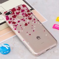 Huawei P9 Lite Mini Cover Schutzhülle TPU Silikon Herzen/Blumen Motiv