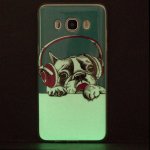 Samsung Galaxy J5 (2016) Schutzhülle TPU Silikon leuchtenden Hunde Motiv