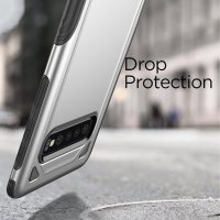 Samsung Galaxy S10 Schutzhülle PC+TPU Silikon kombi Design Armee Grün