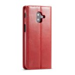 Samsung Galaxy J6+ Handytasche Ledertasche Kartenslot Standfunktion Rot