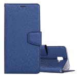 Samsung Galaxy J6+ Handytasche Ledertasche Kartenslot Standfunktion Blau