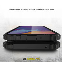 Samsung Galaxy A9 (2018) Schutzhülle TPU Silikon/PC Carbon Design Rose/Gold