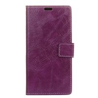 Samsung Galaxy A9 (2018) Case Handytasche Ledertasche Retro Style Purple