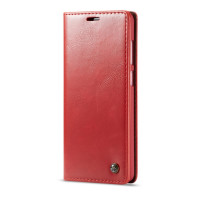Samsung Galaxy A9 (2018) Handytasche Ledertasche Kartenslot Standfunktion Rot
