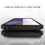 Samsung Galaxy A40 Cover Schutzhülle TPU Silikon/PC Carbon Design Schwarz