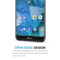 Nokia 7.1 Displayschutzglas Glasfolie Tempered Glass