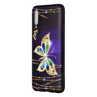 Samsung Galaxy A70 Cover Schutzhülle TPU Silikon Schmetterling Motiv
