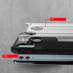 Huawei P Smart (2019) & Honor 10 Lite Schutzhülle Silikon/PC Carbon Schwarz
