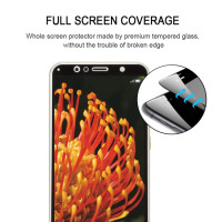 Huawei Y6 (2018) Displayschutzglas Glasfolie Tempered Glass Full Screen Schwarz