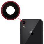 iPhone XR Kamera Linse Objektiv Rück Modul Glas Abdeckung Ring Rot