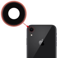 iPhone XR Kamera Linse Objektiv Rück Modul Glas Abdeckung Ring Rose Gold