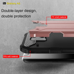 Samsung Galaxy A6 (2018) Schutzhülle TPU Silikon/PC Carbon Design Rose/Gold