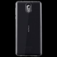Nokia 3.1 Cover Schutzhülle TPU Silikon Glas Klar