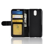 Nokia 3.1 Case Handytasche Ledertasche Standfunktion Kartenslot Fotofach Schwarz