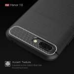 Huawei Honor 10 Cover Schutzhülle TPU Silikon Textur/Carbon Schwarz