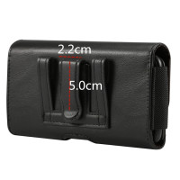 Universal Handy-Leder-Tasche Gürtelclip Kartenslot Handys bis 6,0 Zoll Schwarz