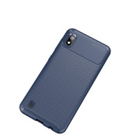 Samsung Galaxy A10 Cover Schutzhülle TPU Silikon Carbon Style Blau
