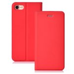iPhone 6 & iPhone 6S Case Handytasche Ledertasche Standfunktion DeLuxe Rot
