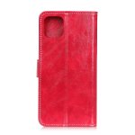 iPhone 11 Pro Case Handytasche Ledertasche Fotofach Retro Style Rot