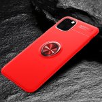 iPhone 11 Pro Schutzhülle TPU Silikon Metal Haltering Standfunktion Rot