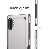 Samsung Galaxy Note10+ Schutzhülle PC+TPU Silikon kombi Design Armee Grün