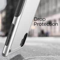 Samsung Galaxy Note10+ Schutzhülle PC+TPU Silikon kombi Design Rot
