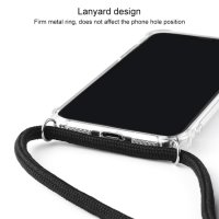 iPhone 11 Pro Max Schutzhülle TPU Silikon Glas Klar Halsband Tasche (Grau)