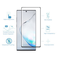 Samsung Galaxy Note10+ Displayschutzglas Glasfolie Full Screen Schwarz