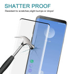 Samsung Galaxy S10 Displayschutzglas Glasfolie gewölbt Fingerprint Schwarz