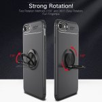 iPhone SE (2020) iPhone 8/7 Schutzhülle TPU Silikon Metal Ring Standfunktion Rot